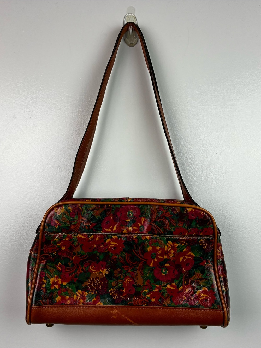 Patricia Nash Manali Floral Leather Satchel Purse